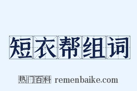 短衣帮组词是什么意思的图片